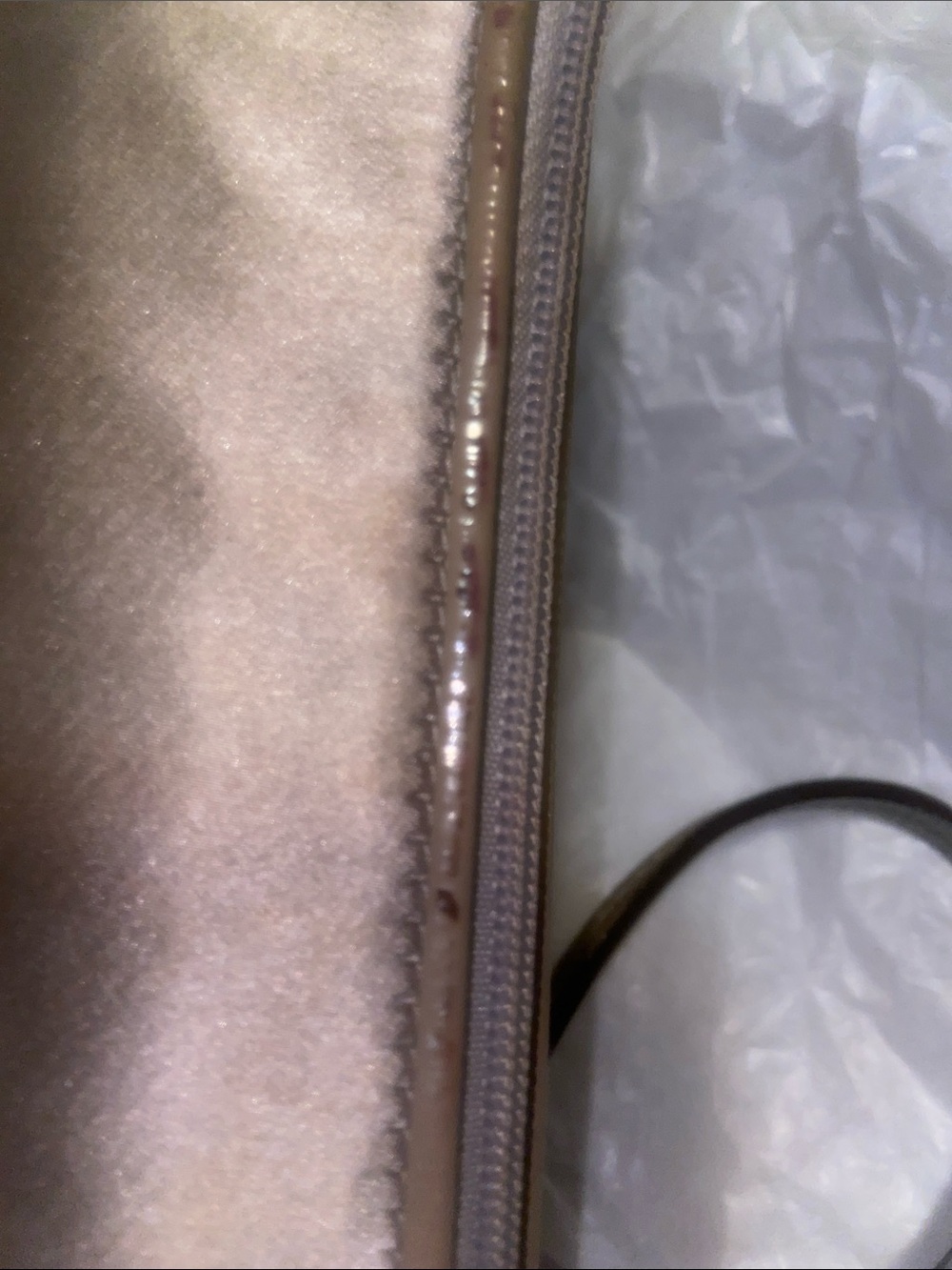 Coach Metallic Taupe Satin Wristlet with Gold Hardware - Picture 13 of 13